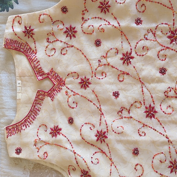 Red & Yellow Salwar Kameez in XS/S - Picture 4 of 5